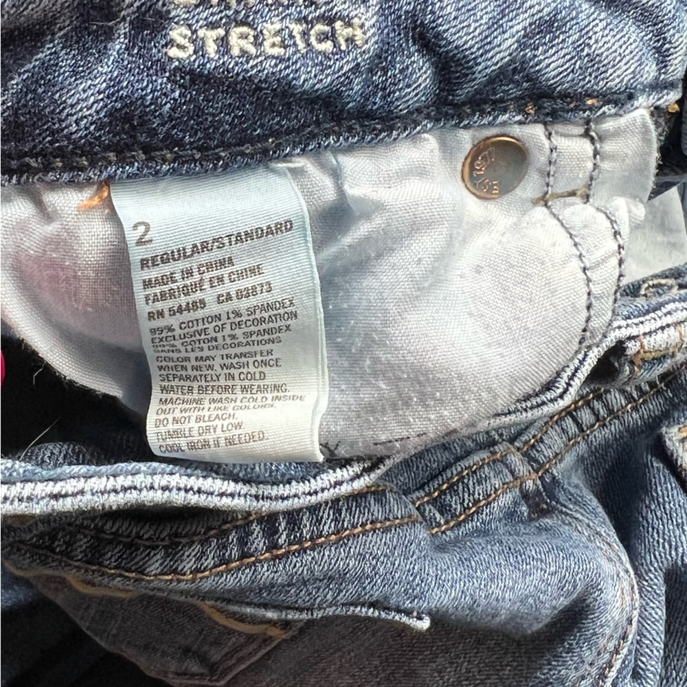 American Eagle Skinny Stretch light wash 2 Regular - Picture 3 of 6